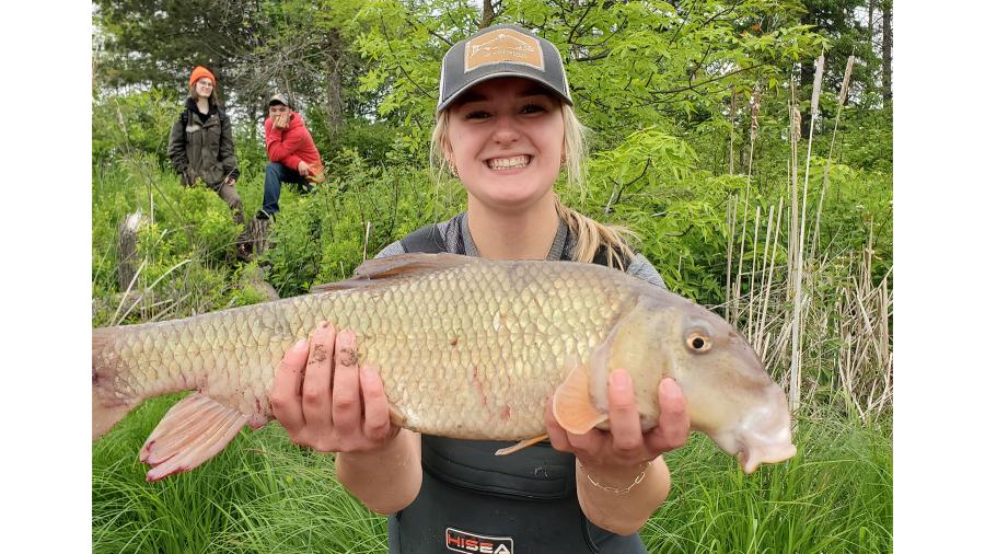 Summer ichthyology students on Lake Superior.