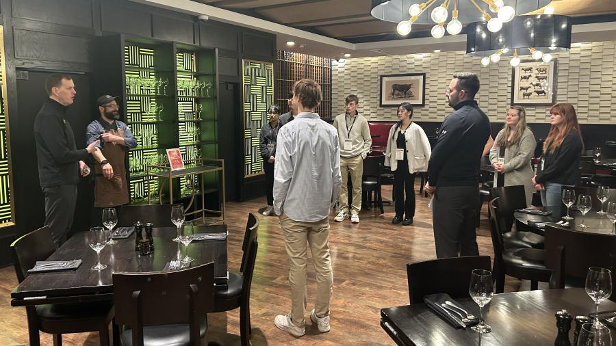 Students touring Kalahari Resort in Wisconsin Dells