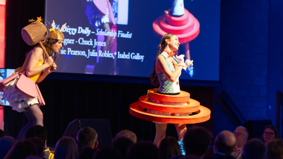 Dizzy Dolly sculptural fashion design