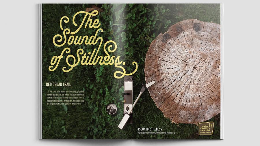 Magazine pages showing tree stmup