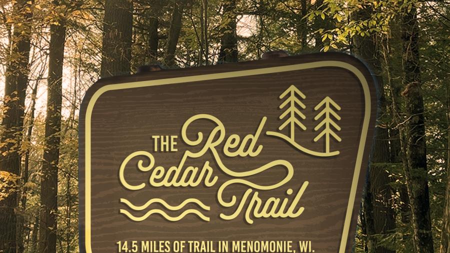 Mockup design of trail sign