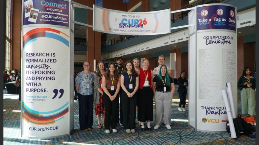 Student researchers and faculty mentors at NCUR research conference