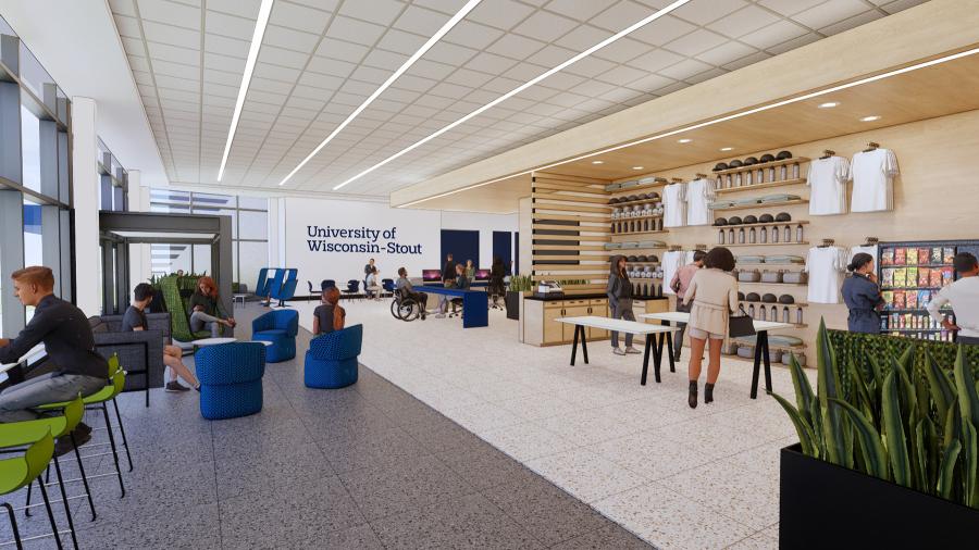 Design rendering of entryway