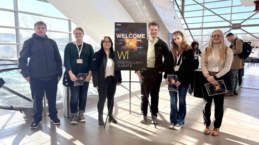 Six students at conference