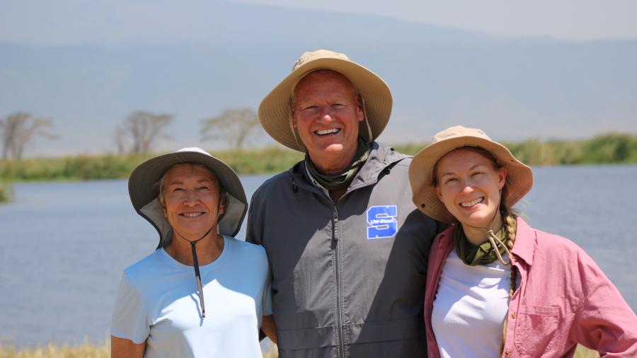 Sara, Bryan and Skylar in Africa 
