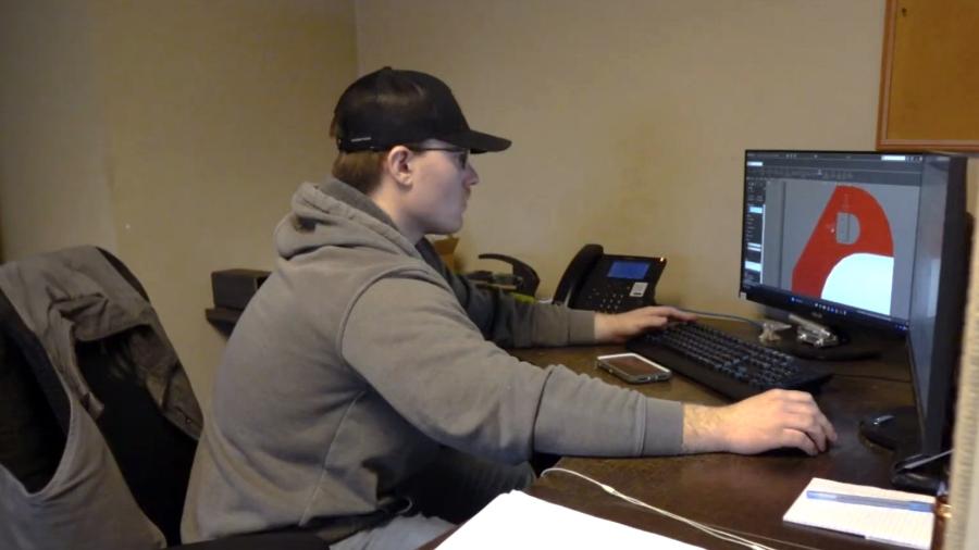 Man at computer