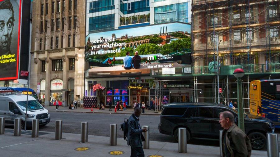 Explore Minnesota billboard in New York City