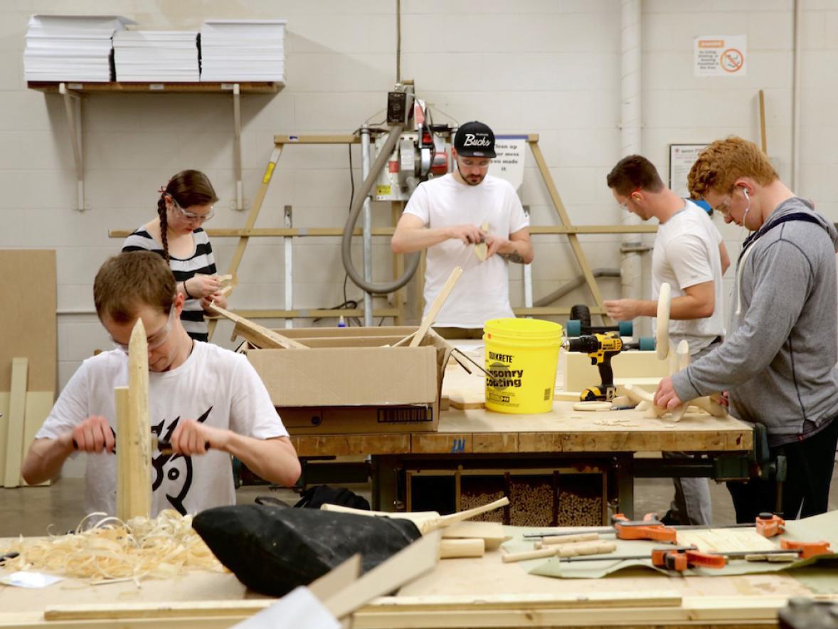 The Process Lab in Applied Arts is photographed Thursday, April 20, 2017. (UW-Stout Photo by Andrew McIntosh)