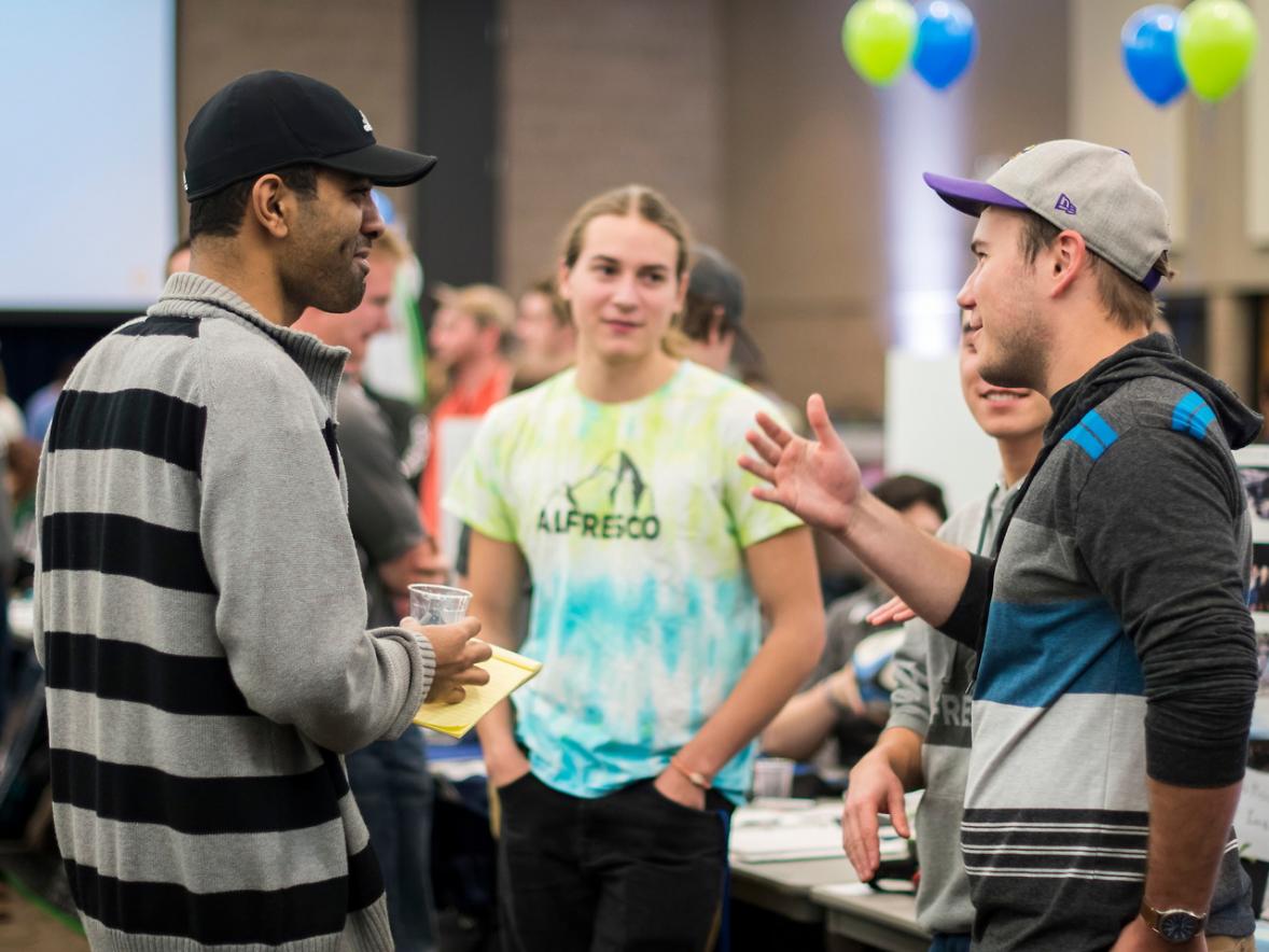 Students at the 2017 Involvement Fair.