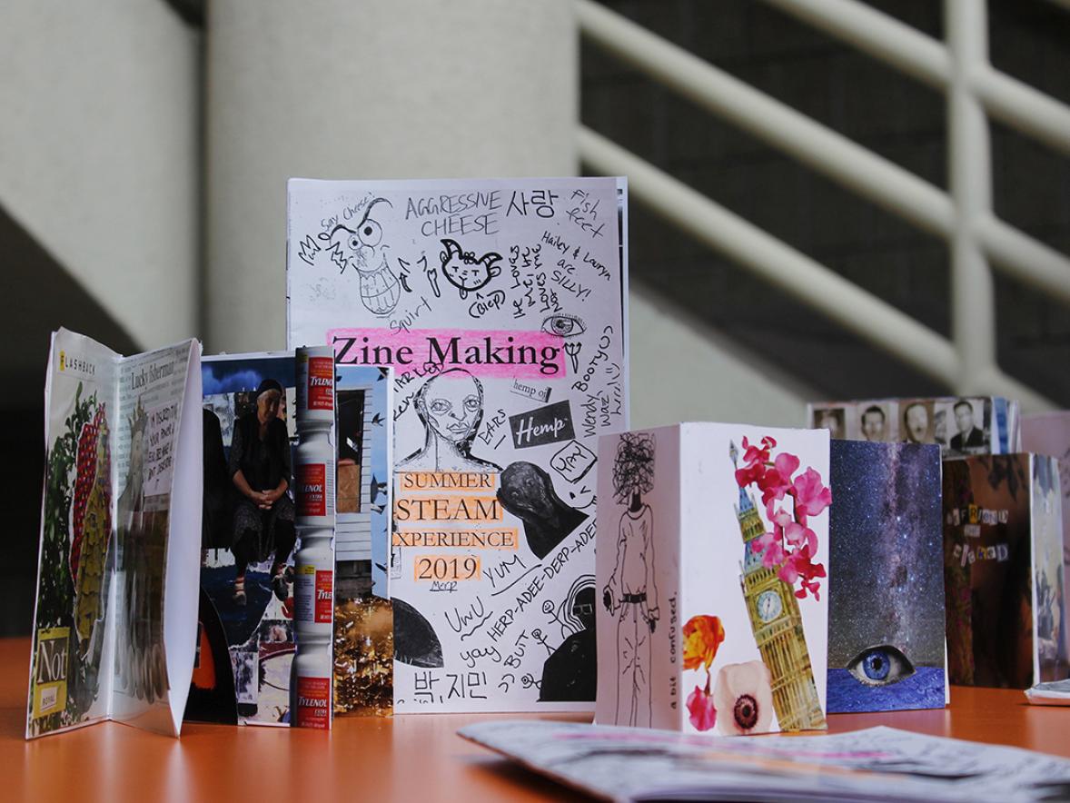 Summer STEAM Experience students will create ‘zines that share personal stories or self-portrait narratives.