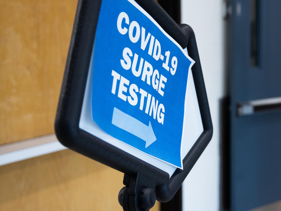 UW-Stout has offered COVID-19 surge testing to the community.