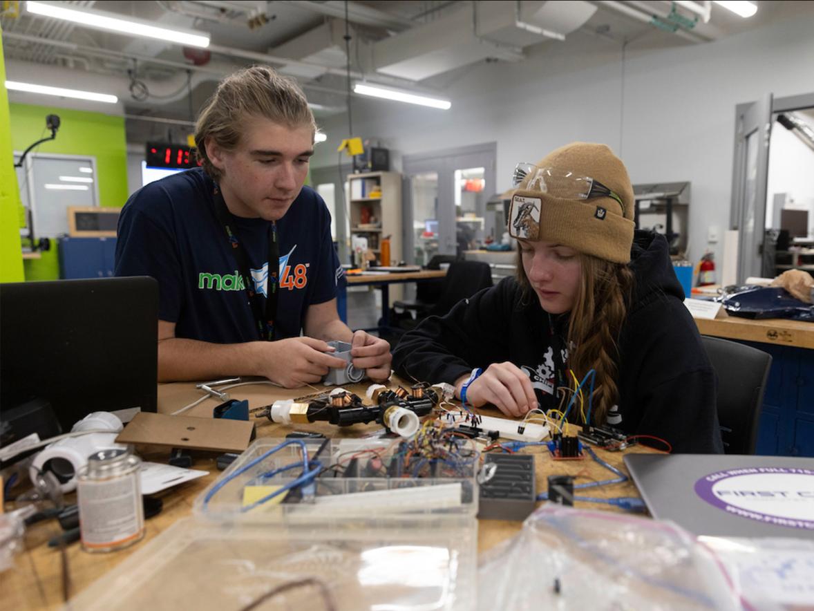 Make48, Chippewa Falls team members Brett Schaeffer and Megan Schutte