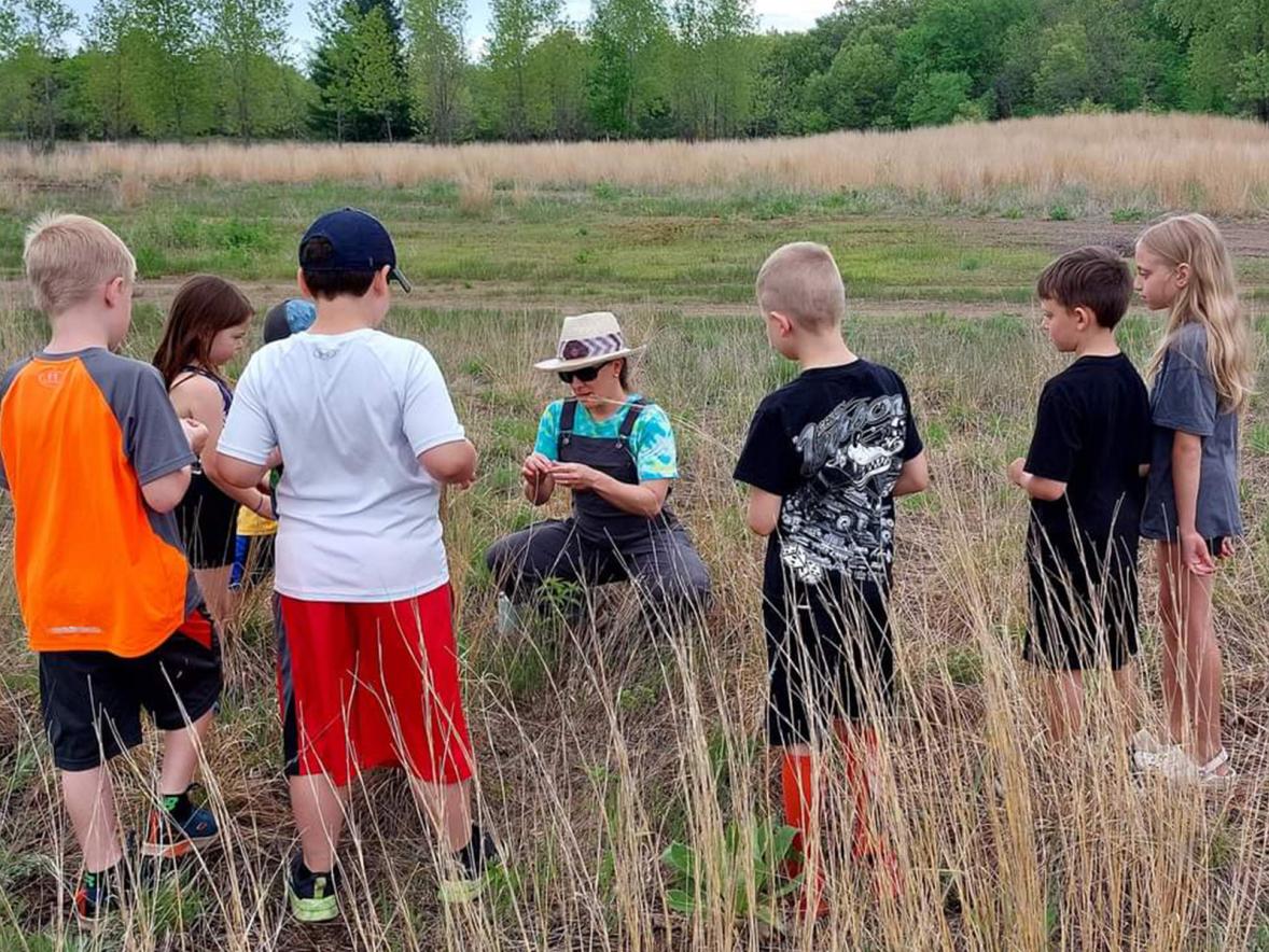 Science Exploration Day, grassland bugs and critters with Keith Gilland and Julia Chapman