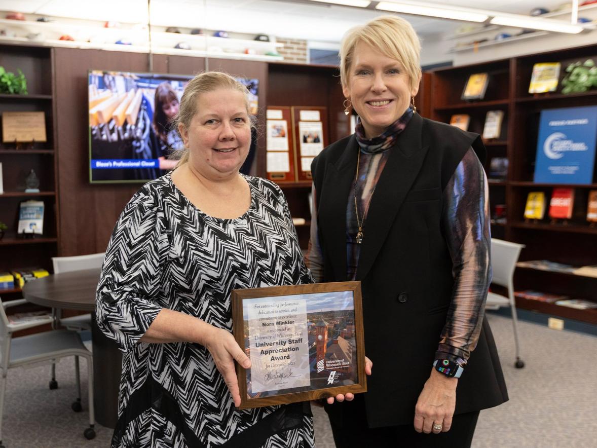 Winkler receives December University Staff Appreciation Award Featured Image