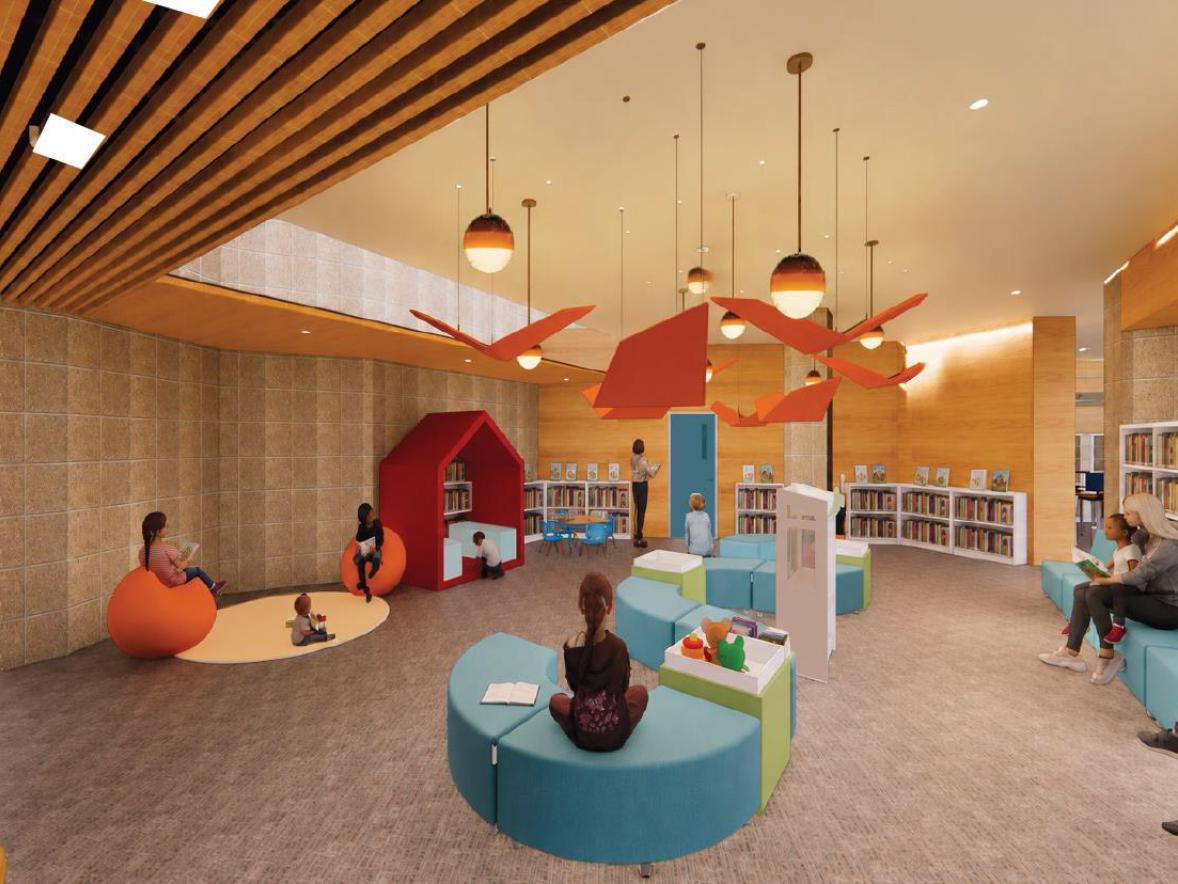 Menomonie Public Library spaces reimagined for the future by interior design majors at UW-Stout Polytechnic Featured Image