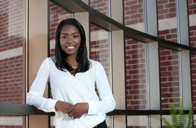 HDFS student Joylin Baranick is photographed Wednesday, February 11, 2015 for use with her testimonial on the department's website.