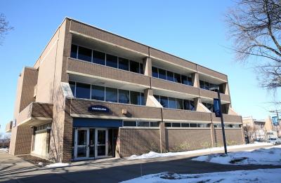 Administration Building across from Harvey Hall where Student Business Services is located.