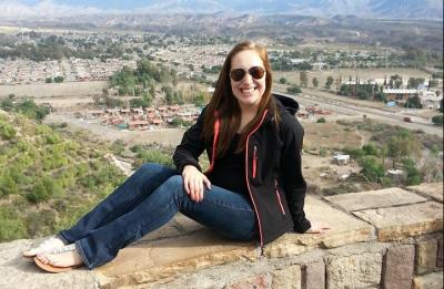 UW-Stout student, Ashley Hackert, studying abroad in Spain.
