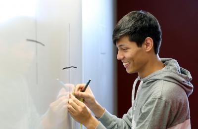 UW-Stout student in a Cognitive Neuroscience class.