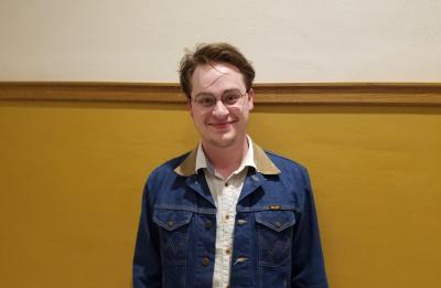 Cam Parrucci, PCEM graduating senior, pictured in Harvey Hall.