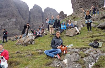 JUMPSTART: Scotland students visiting Isle of Sky.