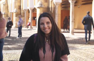 UW-Stout HRTM student Kaylee Harris studying abroad in Seville, Spain,
