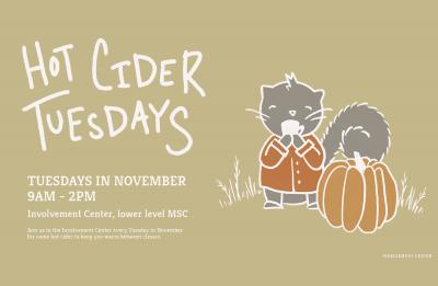 Eliana Fergus' Hot Cider Tuesday design for the MSC event.