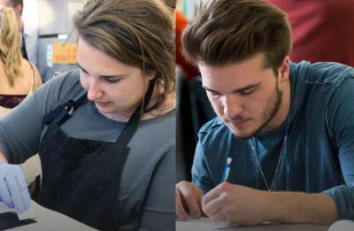 Photo collage of students representing UW-Stout's Career Clusters.