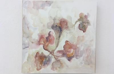 Ezra Brey. Dissipation. Watercolor on Panel.
