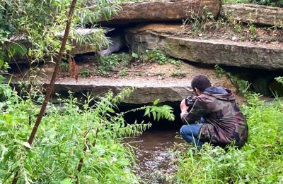 Josiah McClelland capturing footage for "Daylight"
