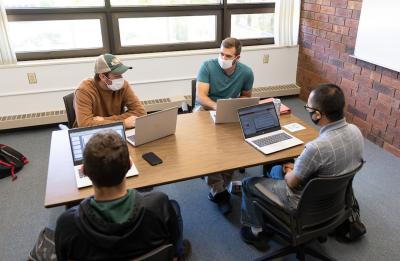 Students in the University Library study room.