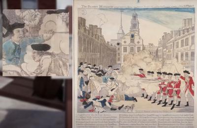 "The Bloody Massacre," a clue within the video game Witness to the Revolution.