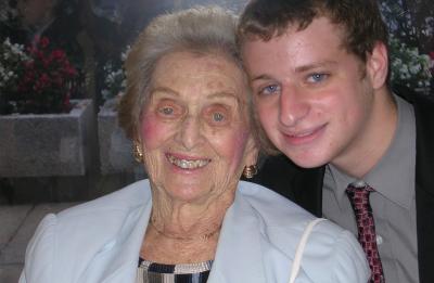 Jacob Hellman and his grandmother Betty in 2005.