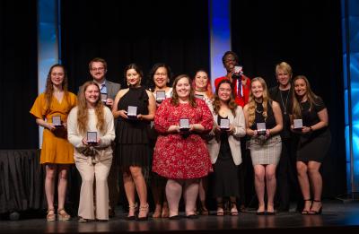2022 Wood Medallion winners at the Leadership Awards ceremony.