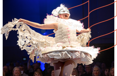 Student showcases design in annual Fashion without Fabric.