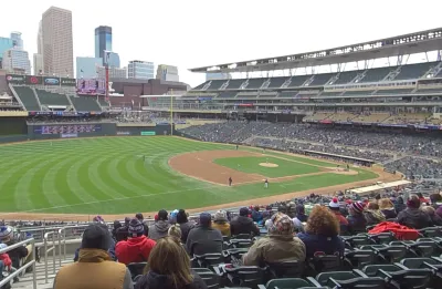 Twins baseball game at Target Field in Minneapolis, Minnesota. 