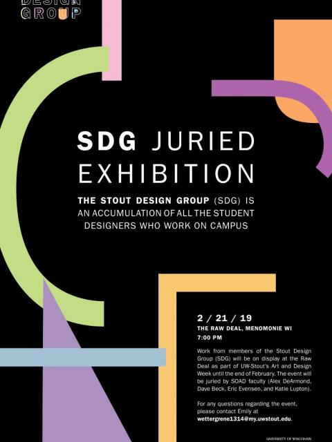 SDG exhibition announcement.