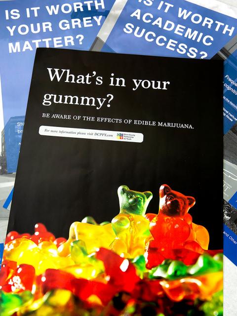 Abbie Schlueter's "What's in Your Gummy?" poster.