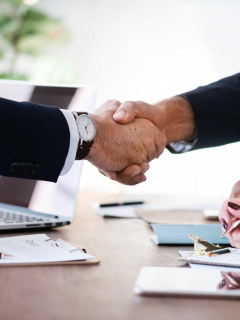 Two Men Shaking Hands