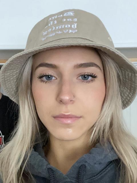 Emily Zugay in her Tik Tok persona