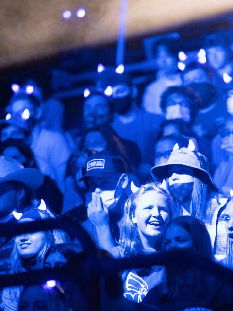 Students gather at Blue Rah.