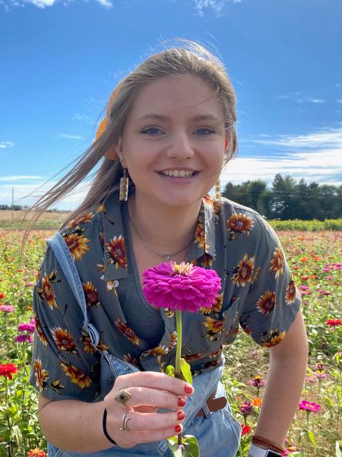 Grace Pederson, a sophomore, is one of five UW-Stout students and 70 UW System students who have won a $7,000 scholarship as part of the Vax Up! “70 for 70” campaign.
