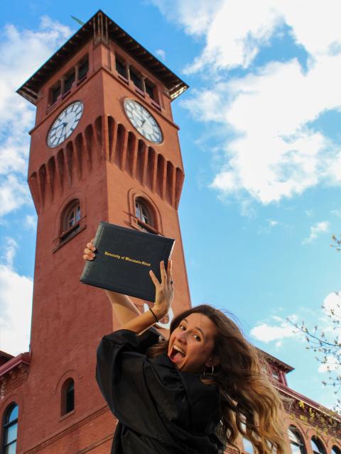 Business administration graduate Jessica Christiansen