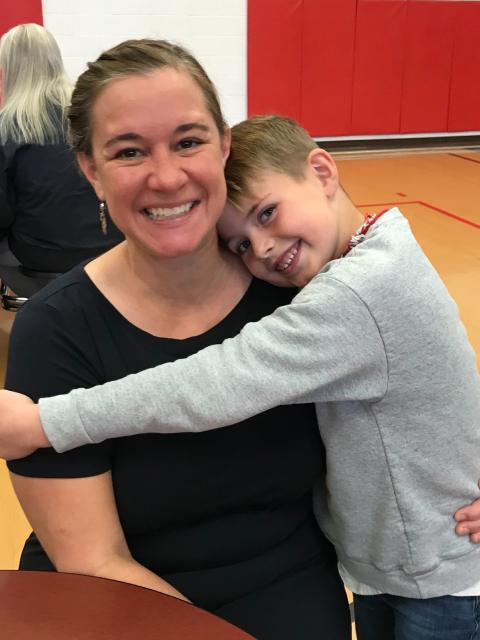 Megan Hoffman and her son, Finn