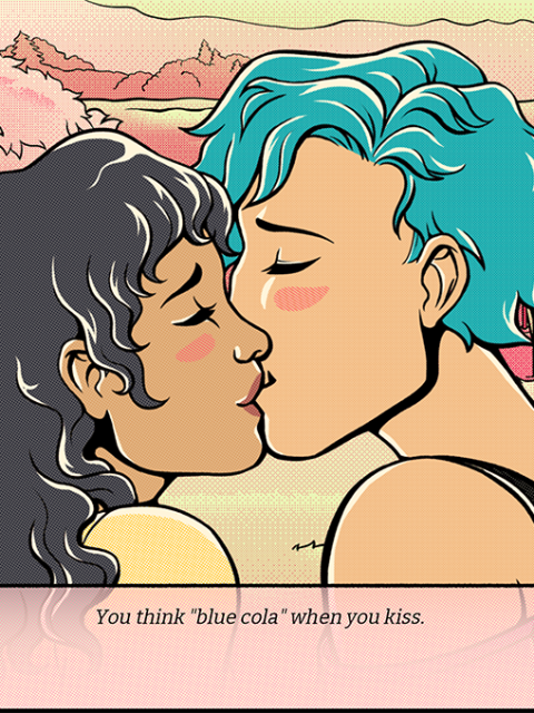 Jackie Cummings created the visual novel game Octopus Pot, about relationships, as a thesis project for her MFA in design program. 