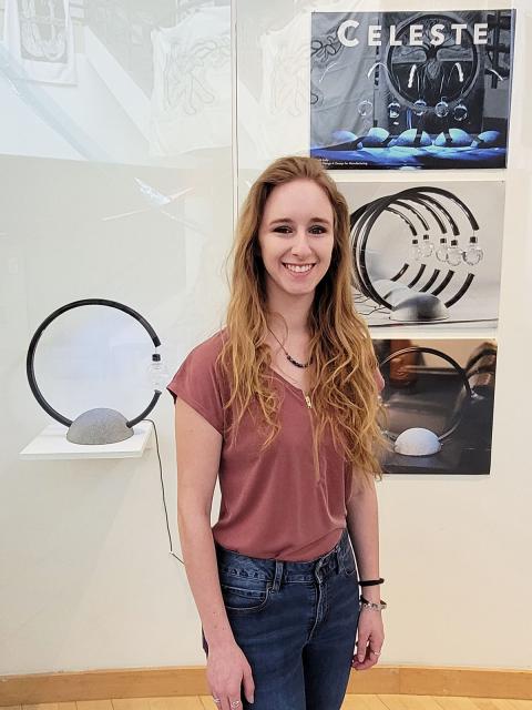 Industrial design graduating senior Elizabeth Kelly.