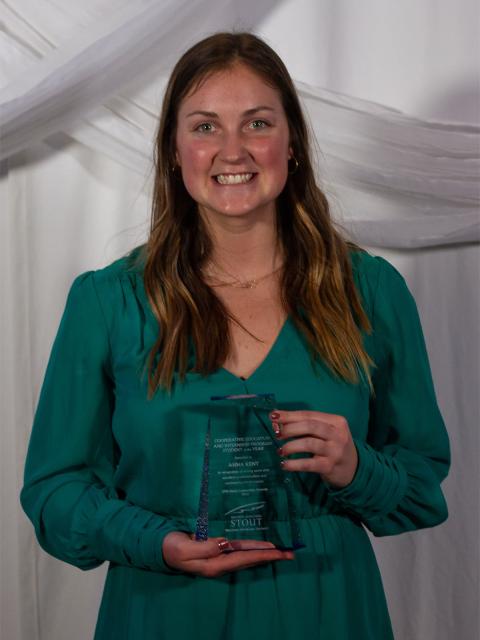 Anna Kent received a Co-op Student of the Year award