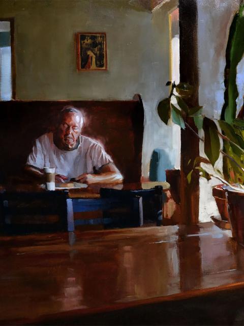 Marc Anderson's painting "Acoustic Memories."