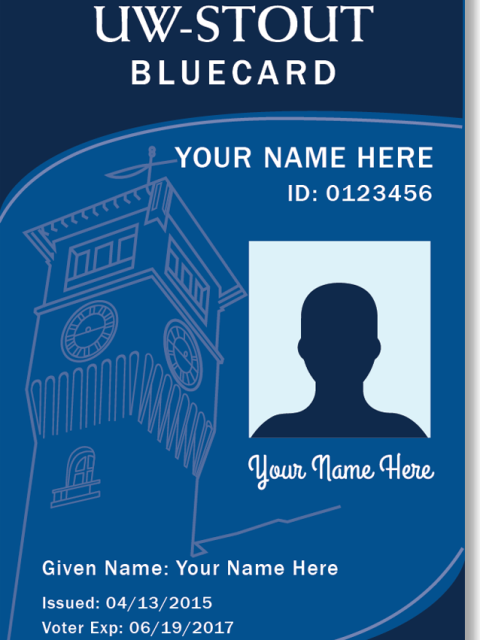 UW Stout Blue Card
