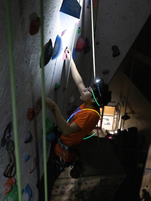 Glow Climb at Stout Adventures